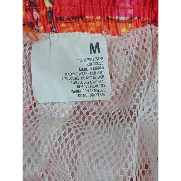 Orageous Mens M Swim Trunks Orange Board Shorts Water Sports Lake Pool Cargo Poc - Picture 6 of 7